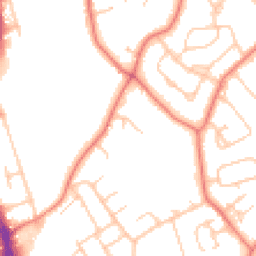 Daytime road noise heatmap for CH2 1DX