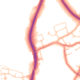 Daytime road noise heatmap for CH2 1EF