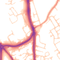 Daytime road noise heatmap for CH2 1JR