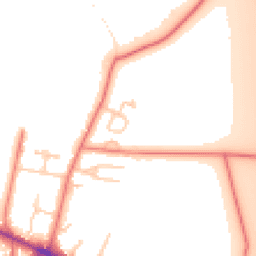 Daytime road noise heatmap for CH2 1LL