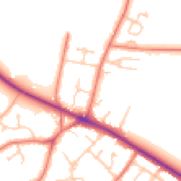 Daytime road noise heatmap for CH2 1LR