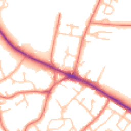 Daytime road noise heatmap for CH2 1LX