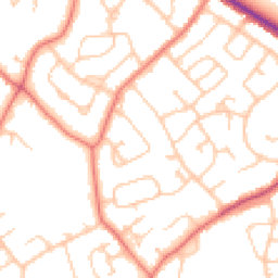 Daytime road noise heatmap for CH2 1QR