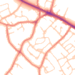 Daytime road noise heatmap for CH2 1RA