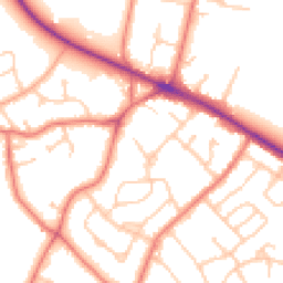 Daytime road noise heatmap for CH2 1RL