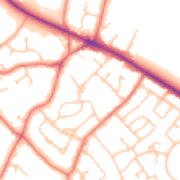 Daytime road noise heatmap for CH2 1RN