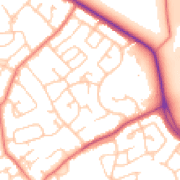 Daytime road noise heatmap for CH2 1SW