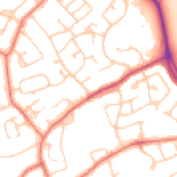 Daytime road noise heatmap for CH2 1TH