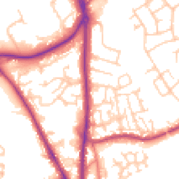 Daytime road noise heatmap for CH2 2AD