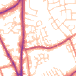 Daytime road noise heatmap for CH2 2AN