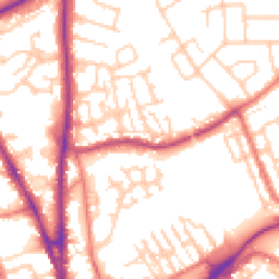 Daytime road noise heatmap for CH2 2AP
