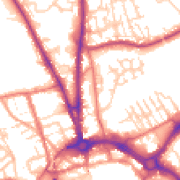 Daytime road noise heatmap for CH2 2AX