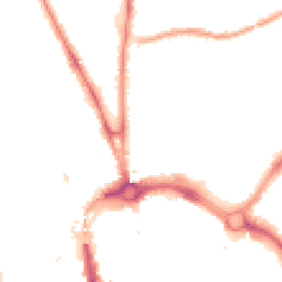 Night-time road noise heatmap for CH2 2BB