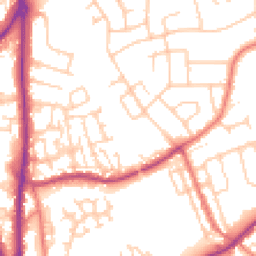 Daytime road noise heatmap for CH2 2BL