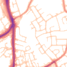 Daytime road noise heatmap for CH2 2BT