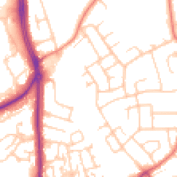 Daytime road noise heatmap for CH2 2BY