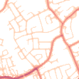 Daytime road noise heatmap for CH2 2DW