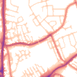 Daytime road noise heatmap for CH2 2FA