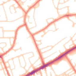 Daytime road noise heatmap for CH2 2HE