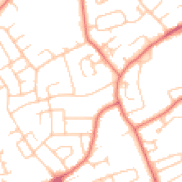 Daytime road noise heatmap for CH2 2HL