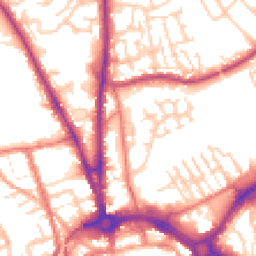 Daytime road noise heatmap for CH2 2JL