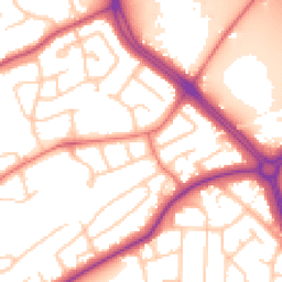 Daytime road noise heatmap for CH2 2NA