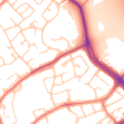 Daytime road noise heatmap for CH2 2PU
