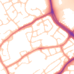 Daytime road noise heatmap for CH2 2PZ