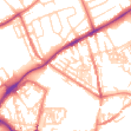 Daytime road noise heatmap for CH2 3BT