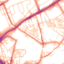 Daytime road noise heatmap for CH2 3BW