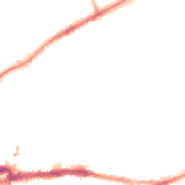 Night-time road noise heatmap for CH2 3DB