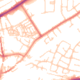 Daytime road noise heatmap for CH2 3DD