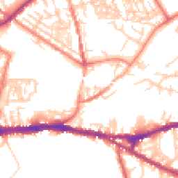 Daytime road noise heatmap for CH2 3DY