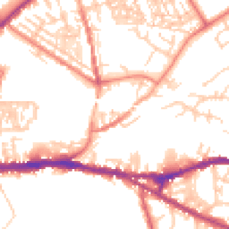 Daytime road noise heatmap for CH2 3DZ
