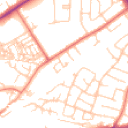 Daytime road noise heatmap for CH2 3FD