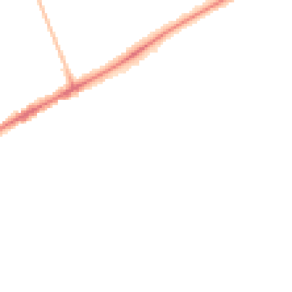 Night-time road noise heatmap for CH2 3HT