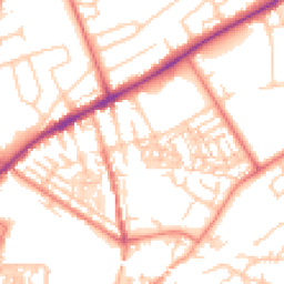 Daytime road noise heatmap for CH2 3HY