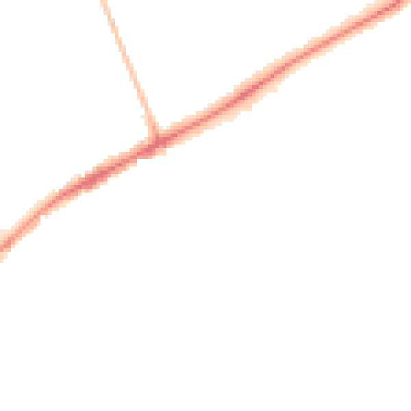 Night-time road noise heatmap for CH2 3HY