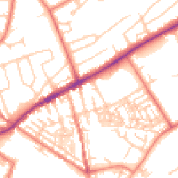 Daytime road noise heatmap for CH2 3JH