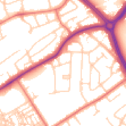 Daytime road noise heatmap for CH2 3JP