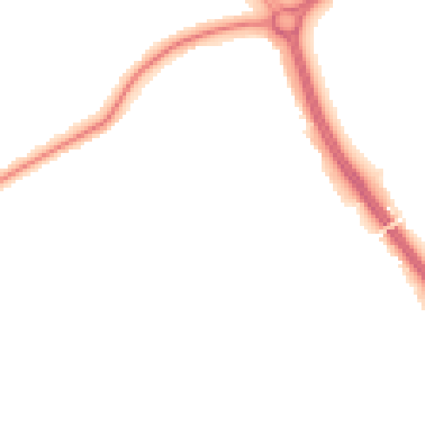Night-time road noise heatmap for CH2 3LJ