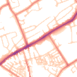 Daytime road noise heatmap for CH2 3NL