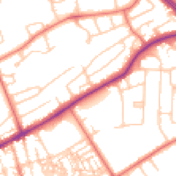 Daytime road noise heatmap for CH2 3PB