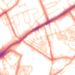 Daytime road noise heatmap for CH2 3PE