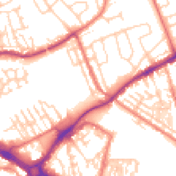 Daytime road noise heatmap for CH2 3QX