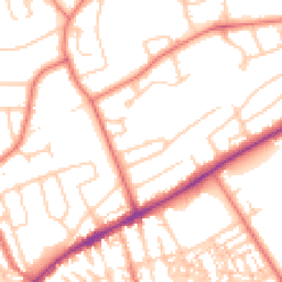 Daytime road noise heatmap for CH2 3RH