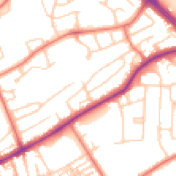 Daytime road noise heatmap for CH2 3RN