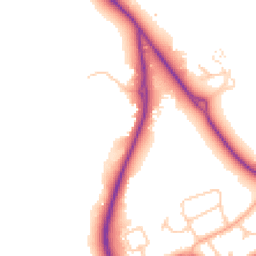 Daytime road noise heatmap for CH2 4AE