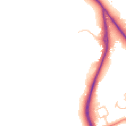 Daytime road noise heatmap for CH2 4AJ
