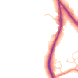 Daytime road noise heatmap for CH2 4AP